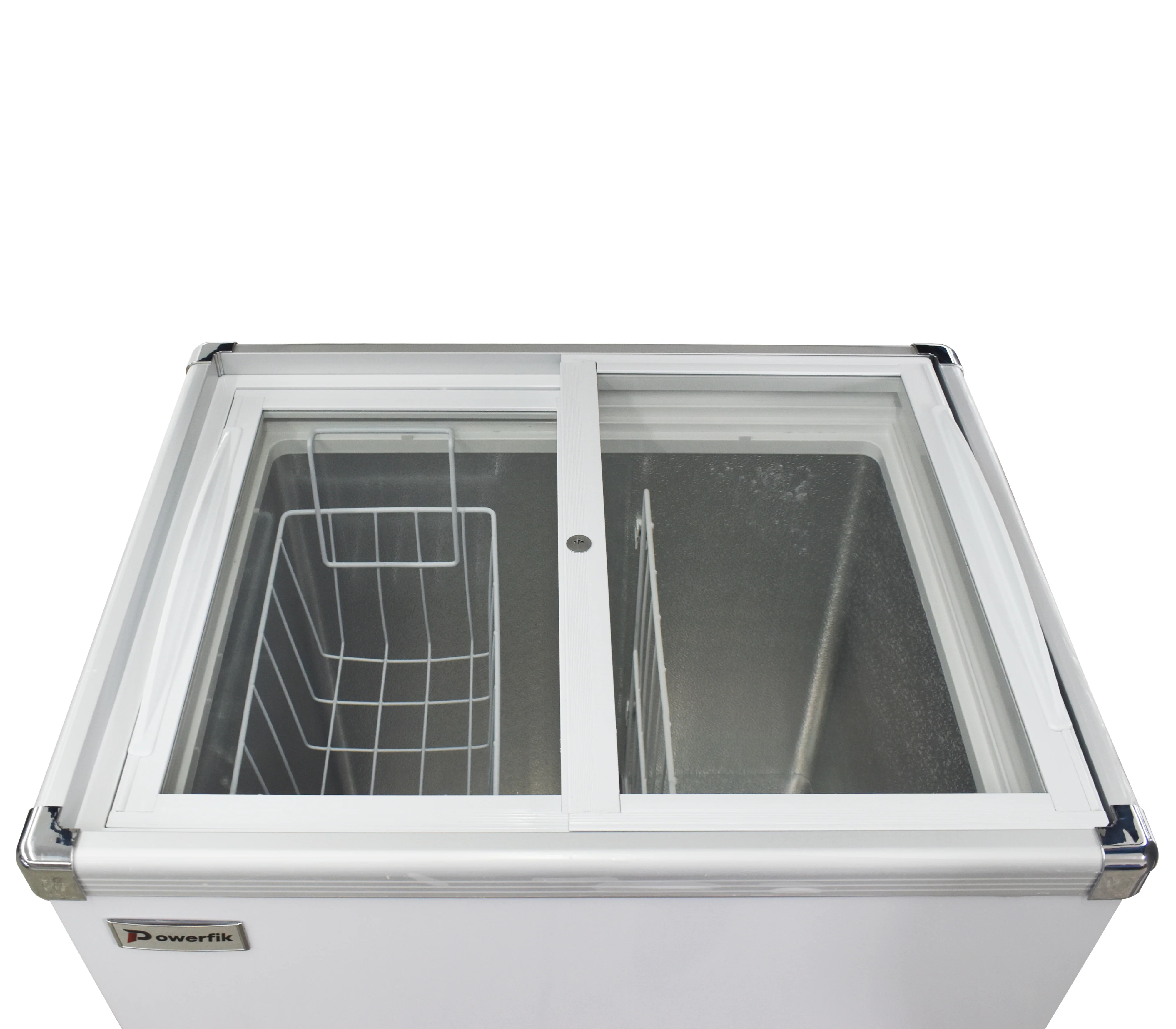 Congelador exhibidor horizontal puerta corrediza blanco 100 litros Powerfik - Image 5